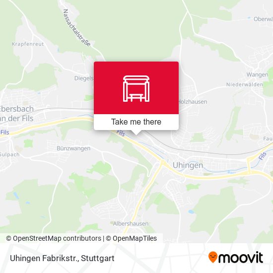 Карта Uhingen Fabrikstr.