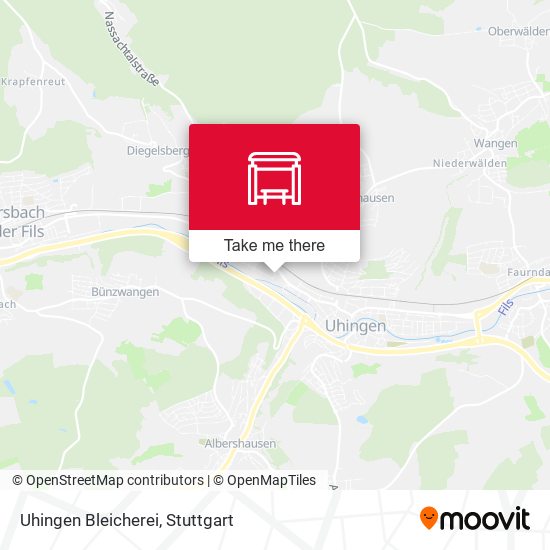 Карта Uhingen Bleicherei