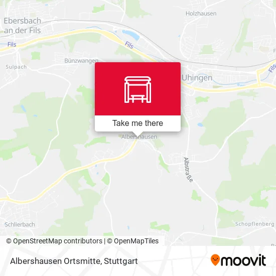 Карта Albershausen Ortsmitte