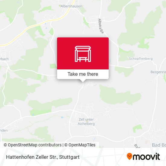 Hattenhofen Zeller Str. map