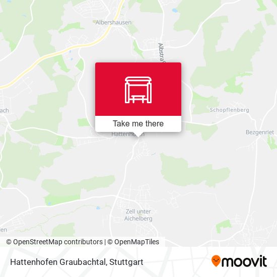 Hattenhofen Graubachtal map