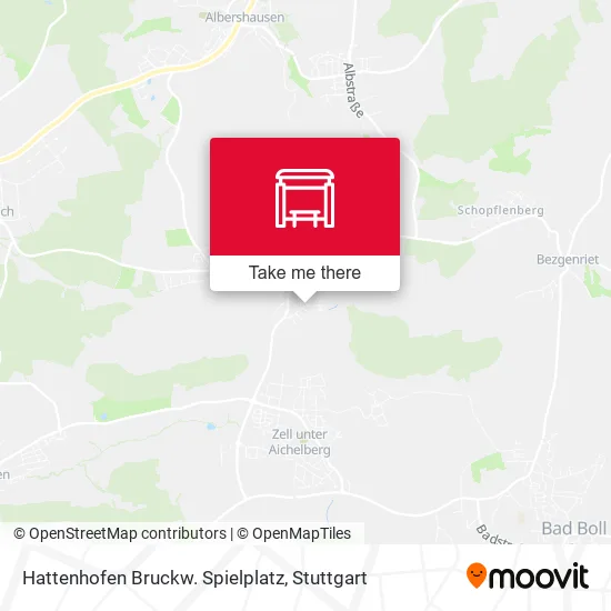 Карта Hattenhofen Bruckw. Spielplatz