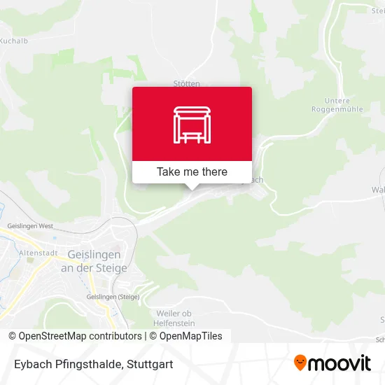 Eybach Pfingsthalde map