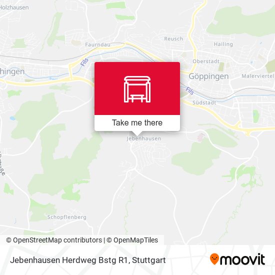 Jebenhausen Herdweg Bstg R1 map