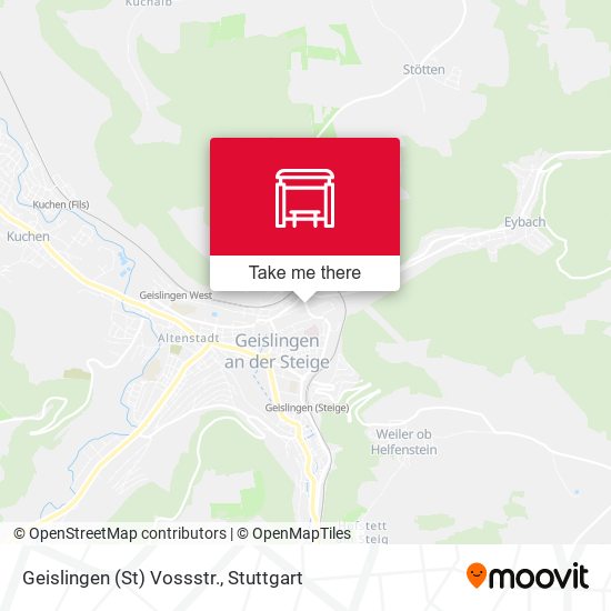 Карта Geislingen (St) Vossstr.