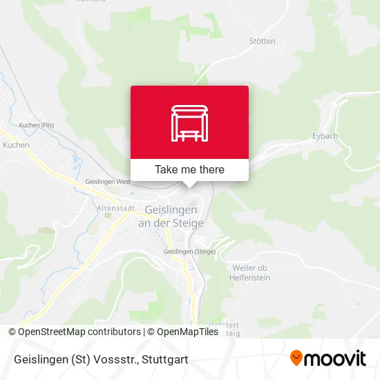 Карта Geislingen (St) Vossstr.