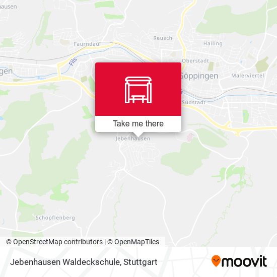 Jebenhausen Waldeckschule map