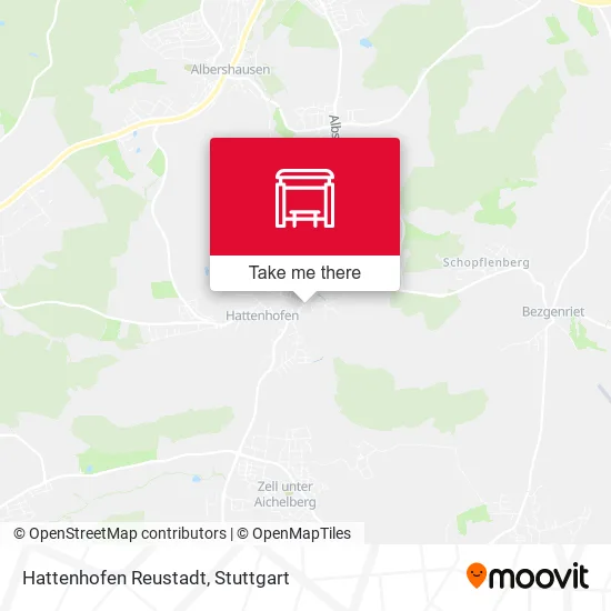 Карта Hattenhofen Reustadt