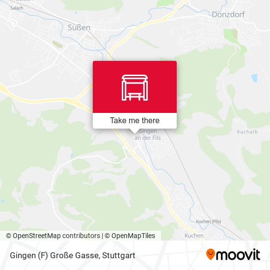 Gingen (F) Große Gasse map