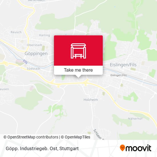 Göpp. Industriegeb. Ost map