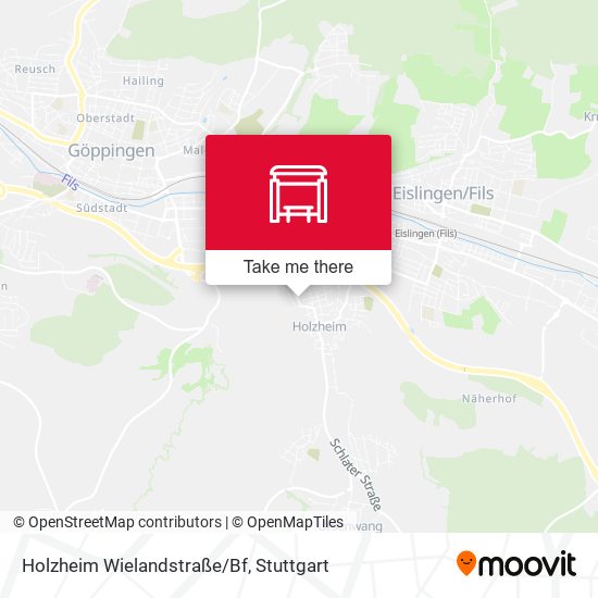 Holzheim Wielandstraße/Bf map