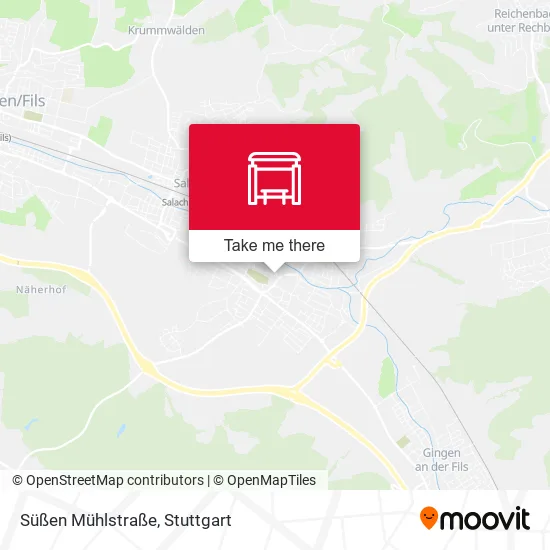 Карта Süßen Mühlstraße