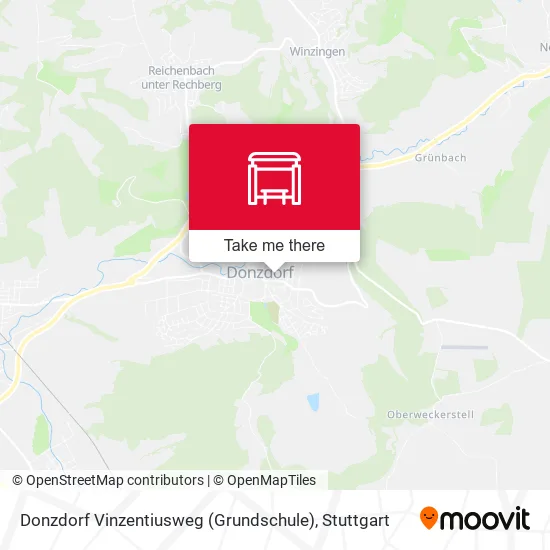 Карта Donzdorf Vinzentiusweg (Grundschule)