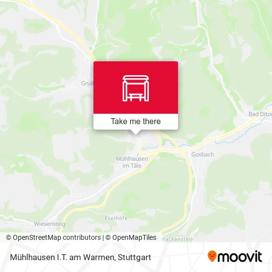 Карта Mühlhausen I.T. am Warmen