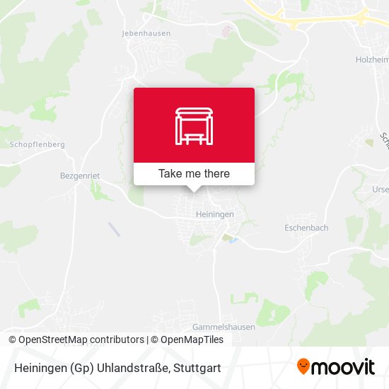 Heiningen (Gp) Uhlandstraße map