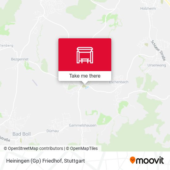 Heiningen (Gp) Friedhof map