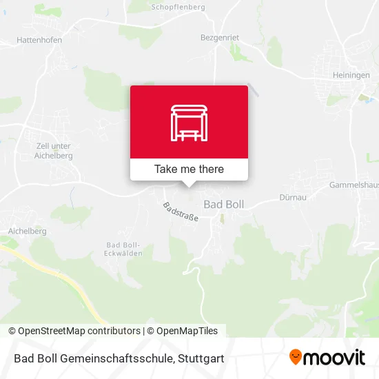 Карта Bad Boll Gemeinschaftsschule