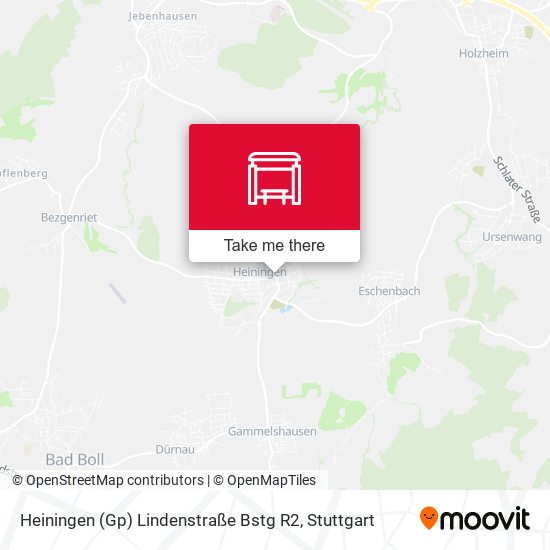 Heiningen (Gp) Lindenstraße Bstg R2 map