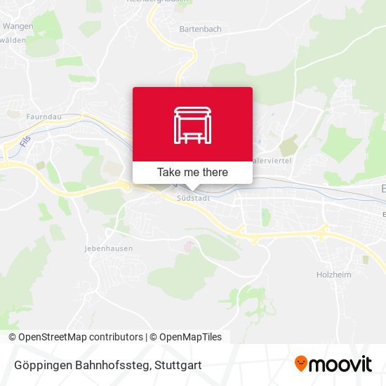 Göppingen Bahnhofssteg map