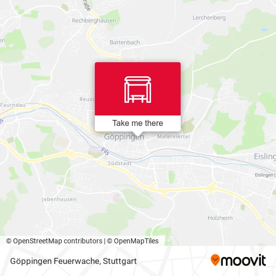 Карта Göppingen Feuerwache