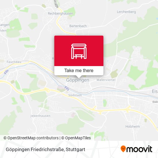 Göppingen Friedrichstraße map