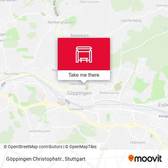 Карта Göppingen Christophstr.
