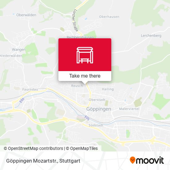 Göppingen Mozartstr. map