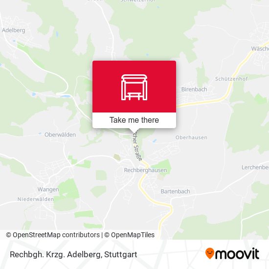 Rechbgh. Krzg. Adelberg map