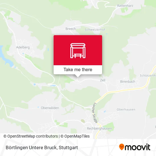 Карта Börtlingen Untere Bruck