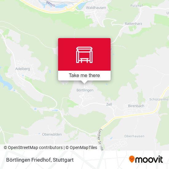 Börtlingen Friedhof map