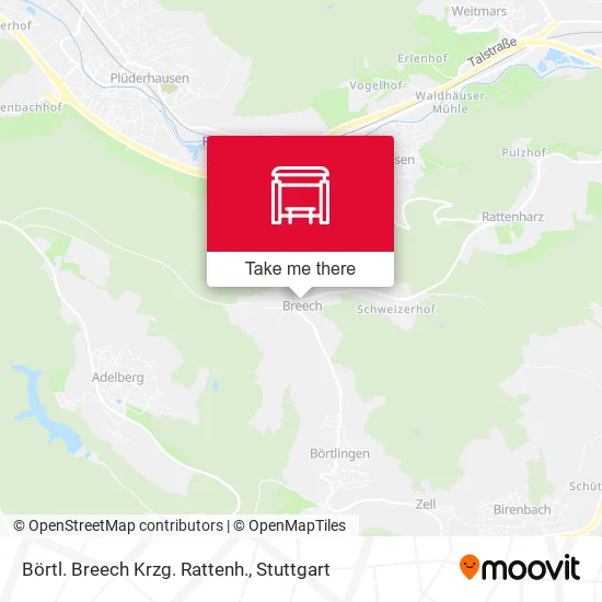 Карта Börtl. Breech Krzg. Rattenh.