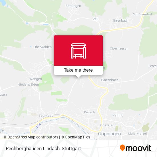 Карта Rechberghausen Lindach