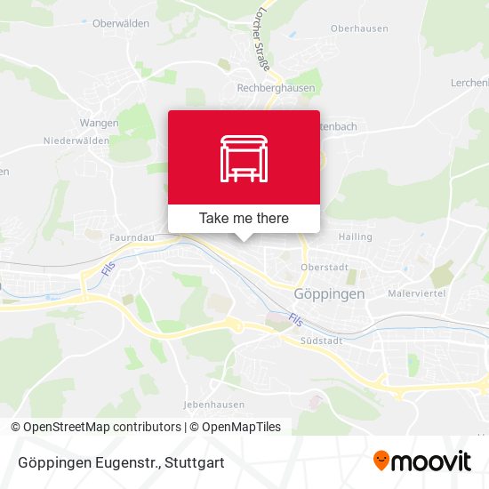 Göppingen Eugenstr. map