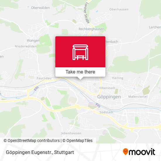 Карта Göppingen Eugenstr.