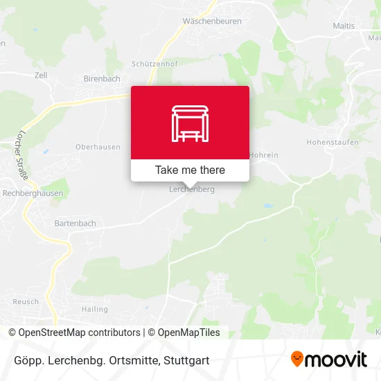 Карта Göpp. Lerchenbg. Ortsmitte