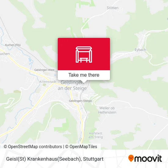 Карта Geisl(St) Krankenhaus(Seebach)