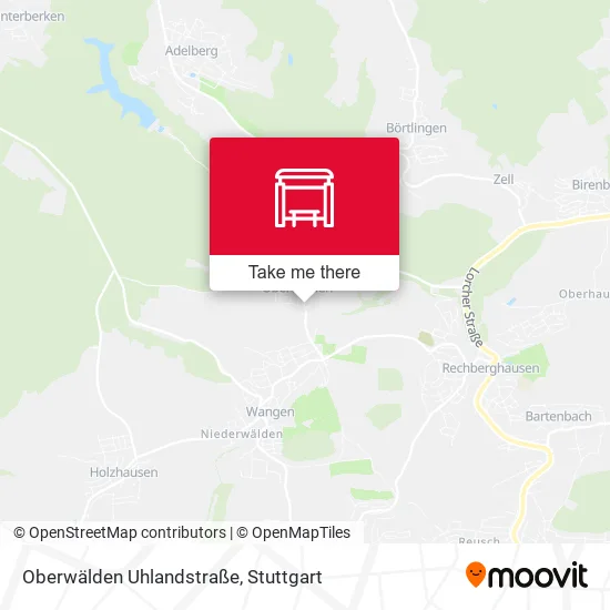 Карта Oberwälden Uhlandstraße