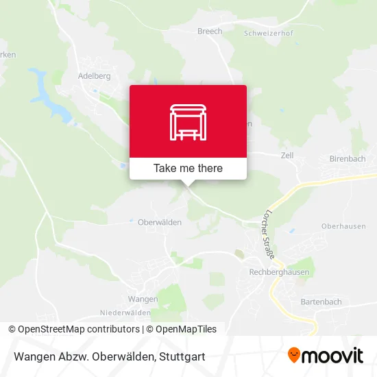 Карта Wangen Abzw. Oberwälden