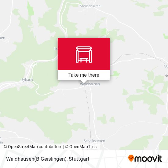 Карта Waldhausen(B Geislingen)