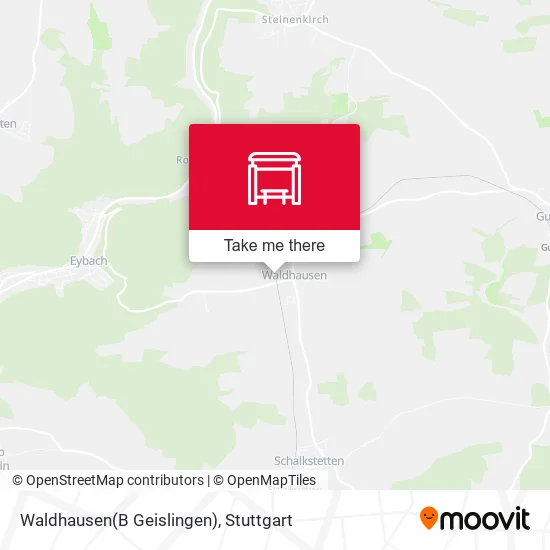 Карта Waldhausen(B Geislingen)