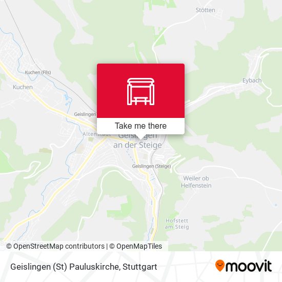 Geislingen (St) Pauluskirche map