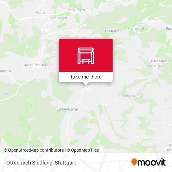 Карта Ottenbach Siedlung