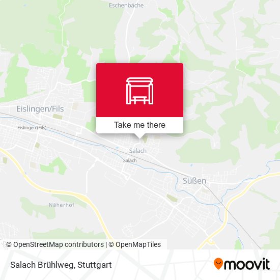 Salach Brühlweg map