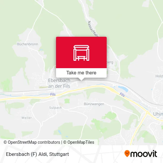 Карта Ebersbach (F) Aldi