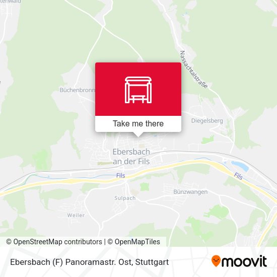 Ebersbach (F) Panoramastr. Ost map