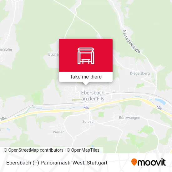 Карта Ebersbach (F) Panoramastr West