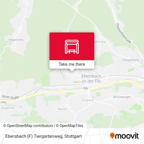 Ebersbach (F) Tiergartenweg map