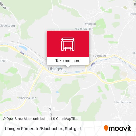 Uhingen Römerstr./Blaubachbr. map