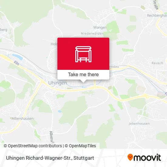 Карта Uhingen Richard-Wagner-Str.