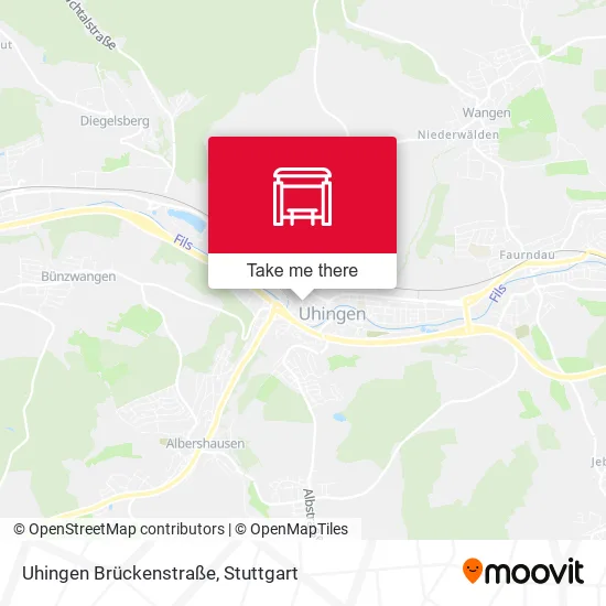 Карта Uhingen Brückenstraße